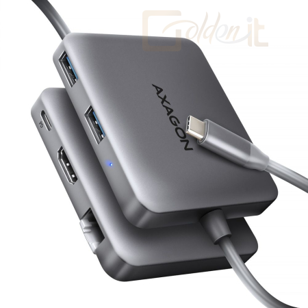 Notebook kiegészitők AXAGON HMC-5HL USB-C 5Gbps SuperSpeed 5in1 hub - HMC-5HL