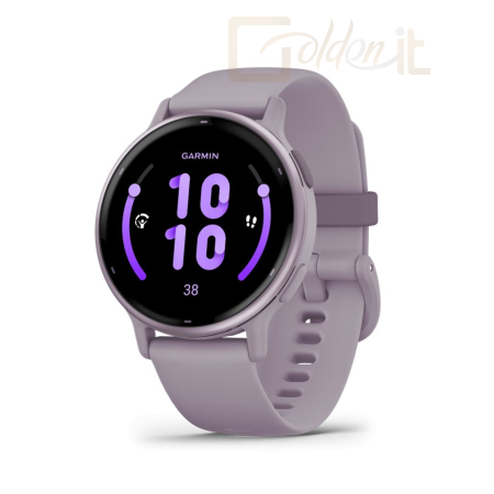 Okosóra Garmin Vivoactive 5 Metallic Orchid Aluminium Bezel with Orchid Case and Silicone Band - 010-02862-13