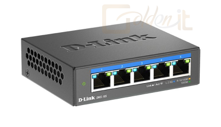 Hálózati eszközök D-Link DMS-105 5-port 2.5G Multi-Gigabit Unmanaged Switch - DMS-105/E