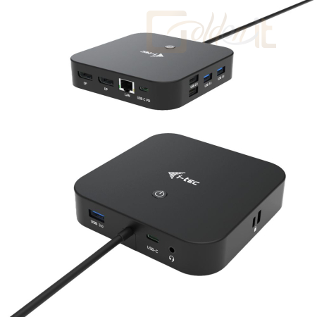 Notebook kiegészitők I-TEC USB-C Dual Display Docking Station with Power Delivery 100 W - C31DUALDPDOCKPD