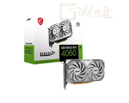 Videókártya Msi RTX 4060 8GB VENTUS 2X WHITE OC - V516-030R