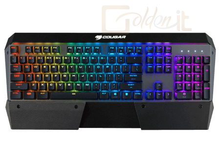 Billentyűzet Cougar Attack X3 RGB Speedy Cherry MX Silver Mechanical Gaming Keyboard Black HU - CGR-WM1MB-ATS-HU