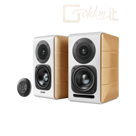 Hangfal Edifier S880DB Hi-Res AUDIO Certified Bookshelf Speakers White/Brown - S880DB WHITE