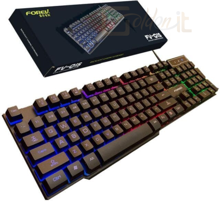 Billentyűzet FOREV FV-Q1S Gaming Keyboard Black HU - FV-Q1S