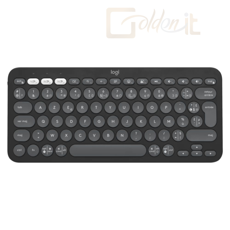 Billentyűzet Logitech K380s Pebble Keys 2 Bluetooth Keyboard Tonal Grapphite US - 920-011851