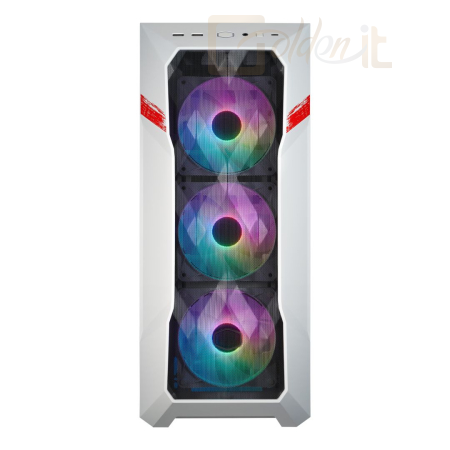 Ház Cooler Master MasterBox TD500 Mesh V2 Ryu Tempered Glass White - TD500V2-WGNN-SRY