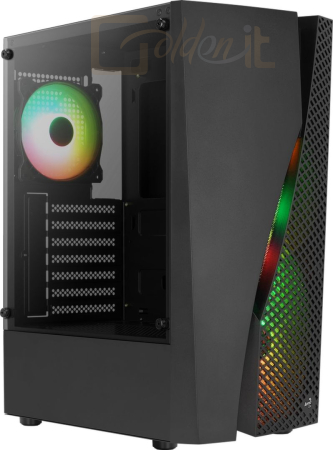 Ház Aerocool Wave v3 RGB Tempered Glass Black - ACCM-PV35143.11