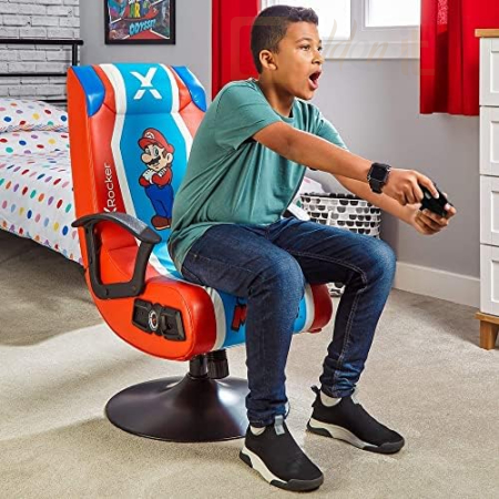 Nintendo Mario Gaming Chair beépített hangrendszerrel Red/Blue
