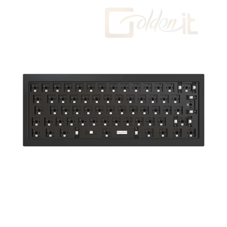 Billentyűzet Keychron Q4 Swappable RGB Backlight Knob ISO Keyboard Barebone Carbon Black - Q4-E1