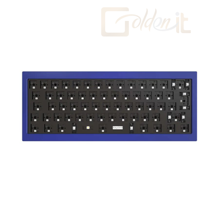 Billentyűzet Keychron Q4 Swappable RGB Backlight Knob ISO Keyboard Barebone Navy Blue - Q4-E3