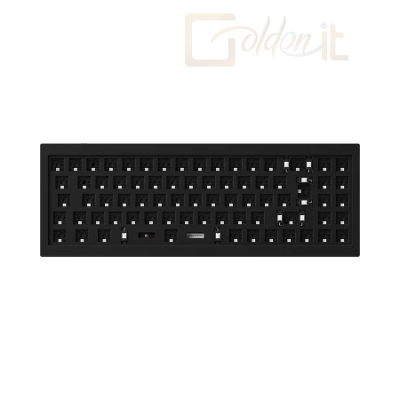 Billentyűzet Keychron Q7 Swappable RGB Backlight Knob ISO Keyboard Barebone Carbon Black - Q7-E1