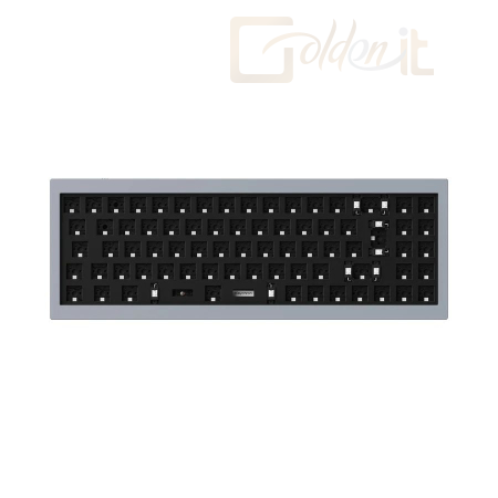 Billentyűzet Keychron Q7 Swappable RGB Backlight Knob ISO Keyboard Barebone Silver Grey - Q7-E2