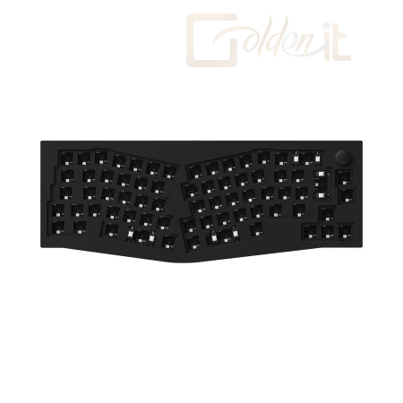 Billentyűzet Keychron Q8 Swappable RGB Backlight Knob ISO Keyboard Barebone Carbon Black - Q8-F1