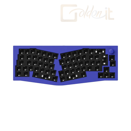 Billentyűzet Keychron Q8 Swappable RGB Backlight Knob ISO Keyboard Barebone Navy Blue - Q8-F3