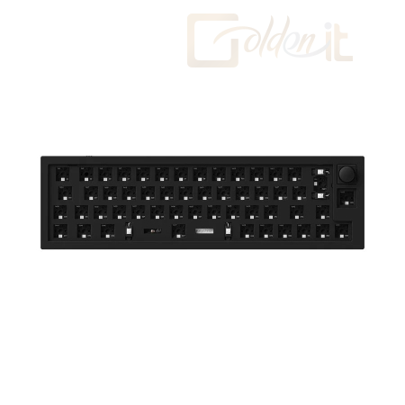 Billentyűzet Keychron Q8 Swappable RGB Backlight Knob ISO Keyboard Barebone Carbon Black - Q9-F1
