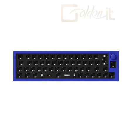 Billentyűzet Keychron Q9 Swappable RGB Backlight Knob ISO Keyboard Barebone Navy Blue - Q9-F3