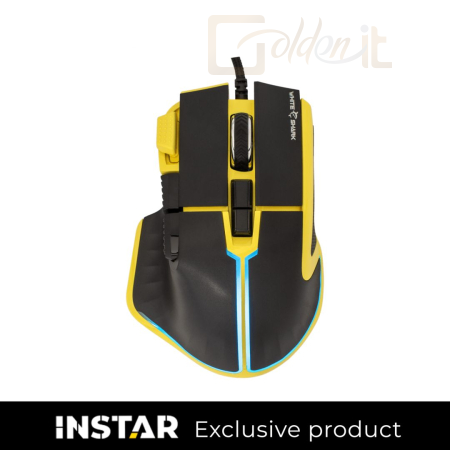 Egér White Shark Marrok Gaming mouse Yellow/Black - MARROK-Y