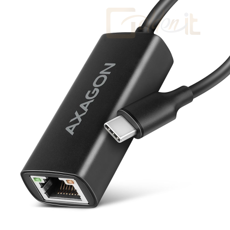 Hálózati eszközök AXAGON ADE-ARC USB-C Gigabit Ethernet Adapter Black - ADE-ARC