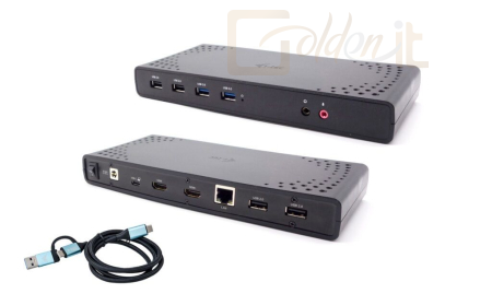 Notebook kiegészitők HP USB3.0/USB-C/Thunderbolt Dual Display Docking Station + Power Delivery 85W - CADUALHDMIDOCKPD