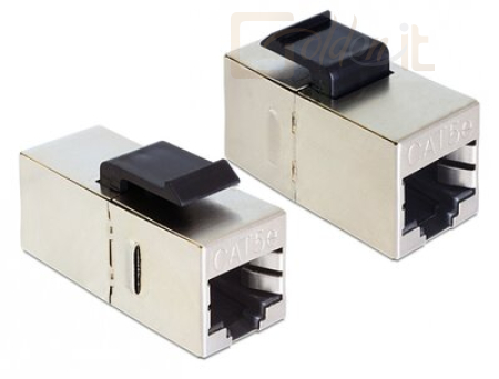 Kellék - Delock Keystone modul RJ45 anya > RJ45 anya Cat.5e 