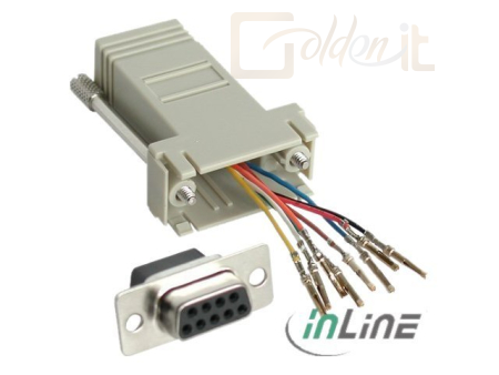 Kellék - InLine Adapter 9 Pin Sub-D female / RJ45 female