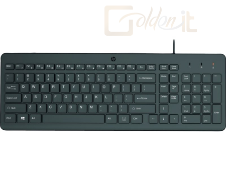 Billentyűzet HP 150 Wired Keyboard Black HU - 664R5AA#AKC