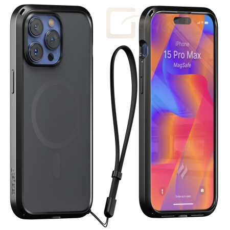 Okostelefon kiegészítő Catalyst iPhone 15 Pro Max Influence case MagSafe Stealth Black - CATDMSPH15BLKLP