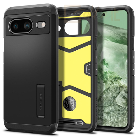 Okostelefon kiegészítő Spigen Google Pixel 8 Tough Armor Black - ACS06282
