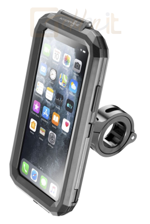 Okostelefon kiegészítő FIXED Waterproof case Interphone for Apple iPhone 11 Pro, handlebar mount, black - SMIPHONE11PRO