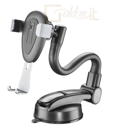 Okostelefon kiegészítő Cellularline Universal holder Slide Flexy with suction cup, black - GRAVITYHOLDERWINDK