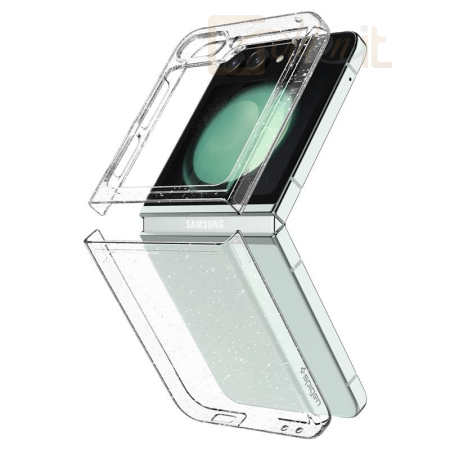 Okostelefon kiegészítő Spigen Air Skin Glitter, crystal quartz - Samsung Galaxy Z Flip5 - ACS06234