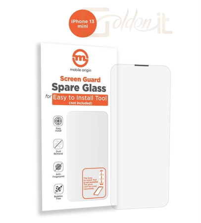 Okostelefon kiegészítő Mobile Origin Orange Screen Guard Spare Glass iPhone 13 mini - SGA-SP-I13M