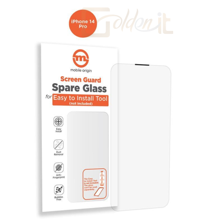 Okostelefon kiegészítő Mobile Origin Orange Screen Guard Spare Glass iPhone 14 Pro - SGA-SP-I14PRO