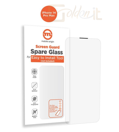 Okostelefon kiegészítő Mobile Origin Orange Screen Guard Spare Glass iPhone 14 Pro Max - SGA-SP-I14PROMAX