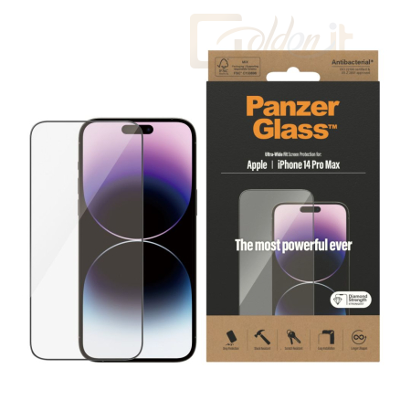 Okostelefon kiegészítő PanzerGlass Apple iPhone 14 Pro Max képernyővédő fólia - PA-2774