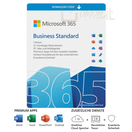 Office Microsoft Office 365 Business 1 Felhasználó 5 Eszköz 1 Év HUN OEM - KLQ-00211 OEM
