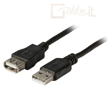 Kábel - USB2.0 Extension Cable A-A, M-F, 3.0m, grey