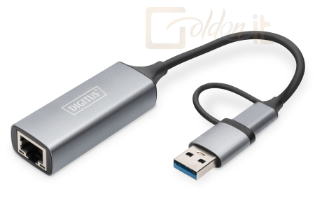 Hálózati eszközök Digitus USB Type-C Gigabit Ethernet Adapter 2,5G - DN-3028