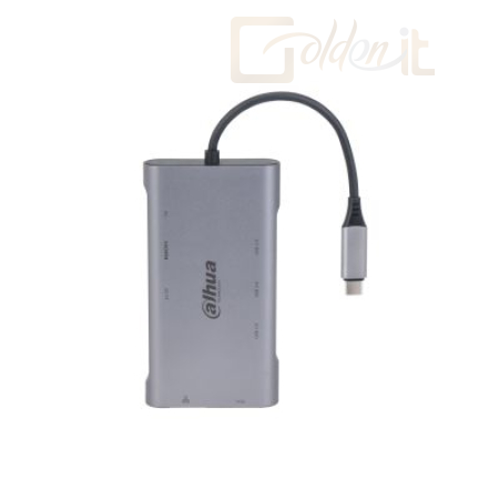 Notebook kiegészitők Dahua TC39 9 in 1 USB 3.1 Type-C to USB 3.0 + HDMI + RJ45 + VGA + SD/TF +PD Docking Station - TC39