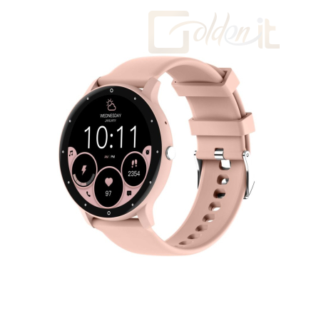 Okosóra Devia WT1 Smart Watch Pink - ST384967