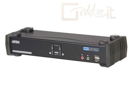 Hálózati eszközök ATEN CS1782A 2-Port USB DVI Dual Link/CH7.1 Audio KVMP Switch - CS1782A
