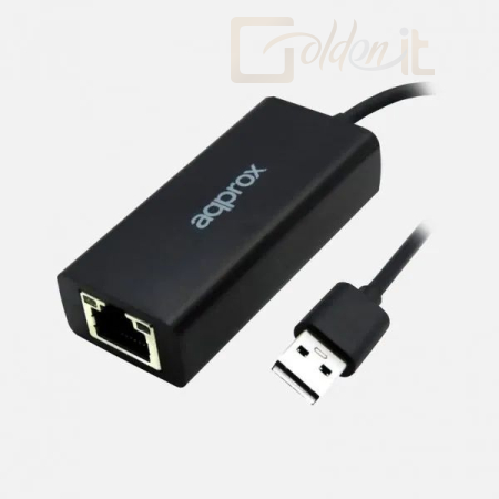 Hálózati eszközök Approx APPC07GV2 USB 3.0 Ethernet Adapter Black - APPC07GV2