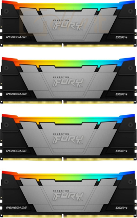 RAM Kingston 128GB DDR4 3200MHz Kit(4x32GB) Fury Renegade RGB Black - KF432C16RB2AK4/128