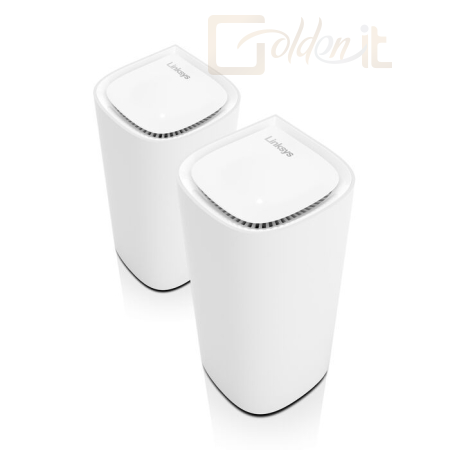 Hálózati eszközök Linksys Velop Pro 6E MX6202 Tri-Band Mesh WiFi 6E System 2-Pack - MX6202-KE