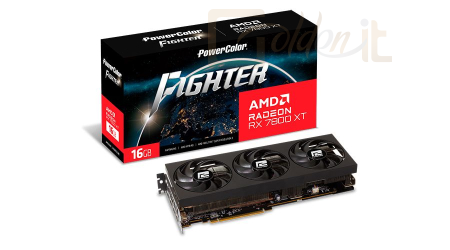 Videókártya PowerColor RX 7800 XT 16GB DDR6 Fighter - RX7800XT 16G-F/OC