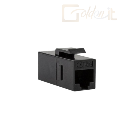 Hálózati eszközök Logilink Cat.5e Keystone Inline Coupler UTP 14,5mm width Black - NK4030