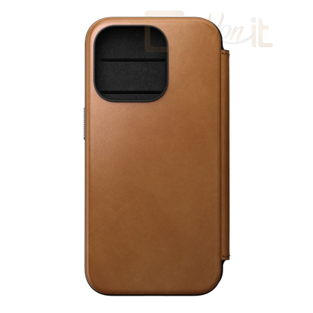 Okostelefon kiegészítő Nomad iPhone 15 Pro Modern Leather Folio English Tan - NM01629085
