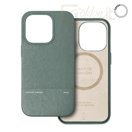Okostelefon kiegészítő Native Union iPhone 15 Pro (Re)Classic case Slate Green - RECLA-GRN-NP23P