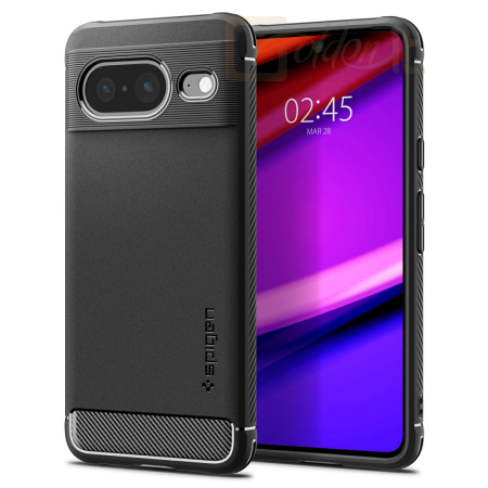 Okostelefon kiegészítő Spigen Google Pixel 8 Rugged Armor Matte Black - ACS06277