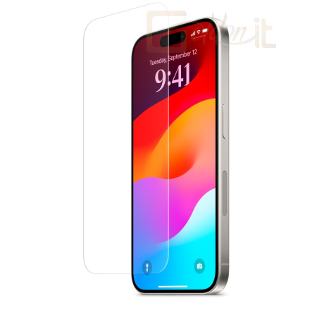 Okostelefon kiegészítő Belkin ScreenForce Pro TemperedGlass Privacy AM Screen Protection for iPhone 15 Pro - SFA109EC